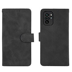 Coque Portefeuille Livre Cuir Etui Clapet L01Z pour Xiaomi Poco M5S Noir