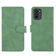 Coque Portefeuille Livre Cuir Etui Clapet L01Z pour Xiaomi Poco M5S Vert