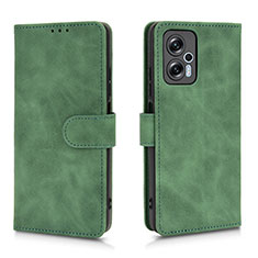 Coque Portefeuille Livre Cuir Etui Clapet L01Z pour Xiaomi Poco X4 GT 5G Vert