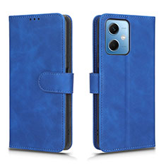 Coque Portefeuille Livre Cuir Etui Clapet L01Z pour Xiaomi Poco X5 5G Bleu