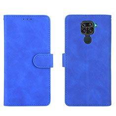 Coque Portefeuille Livre Cuir Etui Clapet L01Z pour Xiaomi Redmi 10X 4G Bleu