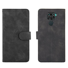 Coque Portefeuille Livre Cuir Etui Clapet L01Z pour Xiaomi Redmi 10X 4G Noir
