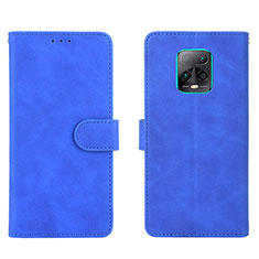 Coque Portefeuille Livre Cuir Etui Clapet L01Z pour Xiaomi Redmi 10X Pro 5G Bleu