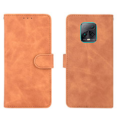 Coque Portefeuille Livre Cuir Etui Clapet L01Z pour Xiaomi Redmi 10X Pro 5G Marron