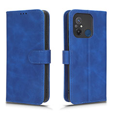 Coque Portefeuille Livre Cuir Etui Clapet L01Z pour Xiaomi Redmi 11A 4G Bleu