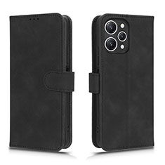 Coque Portefeuille Livre Cuir Etui Clapet L01Z pour Xiaomi Redmi 12 4G Noir