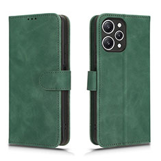 Coque Portefeuille Livre Cuir Etui Clapet L01Z pour Xiaomi Redmi 12 4G Vert