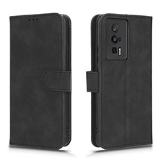 Coque Portefeuille Livre Cuir Etui Clapet L01Z pour Xiaomi Redmi K60 5G Noir