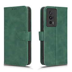 Coque Portefeuille Livre Cuir Etui Clapet L01Z pour Xiaomi Redmi K60 5G Vert