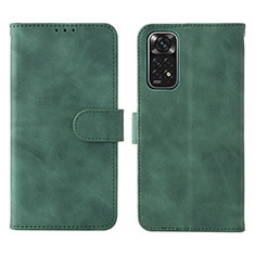 Coque Portefeuille Livre Cuir Etui Clapet L01Z pour Xiaomi Redmi Note 11 4G (2022) Vert