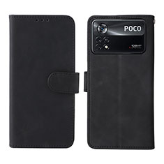 Coque Portefeuille Livre Cuir Etui Clapet L01Z pour Xiaomi Redmi Note 11E Pro 5G Noir