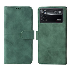 Coque Portefeuille Livre Cuir Etui Clapet L01Z pour Xiaomi Redmi Note 11E Pro 5G Vert