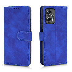 Coque Portefeuille Livre Cuir Etui Clapet L01Z pour Xiaomi Redmi Note 11T Pro 5G Bleu