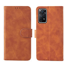 Coque Portefeuille Livre Cuir Etui Clapet L01Z pour Xiaomi Redmi Note 12 Pro 4G Marron