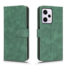 Coque Portefeuille Livre Cuir Etui Clapet L01Z pour Xiaomi Redmi Note 12 Pro 5G Vert