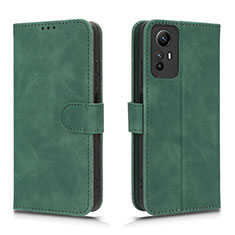 Coque Portefeuille Livre Cuir Etui Clapet L01Z pour Xiaomi Redmi Note 12S Vert