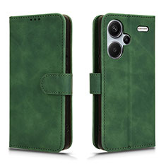 Coque Portefeuille Livre Cuir Etui Clapet L01Z pour Xiaomi Redmi Note 13 Pro+ Plus 5G Vert