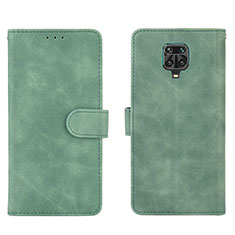 Coque Portefeuille Livre Cuir Etui Clapet L01Z pour Xiaomi Redmi Note 9S Vert