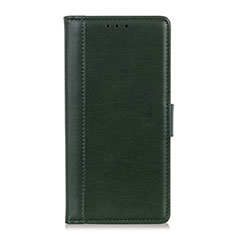 Coque Portefeuille Livre Cuir Etui Clapet L02 pour Alcatel 1S (2019) Vert