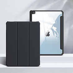 Coque Portefeuille Livre Cuir Etui Clapet L02 pour Apple iPad 10.2 (2019) Noir