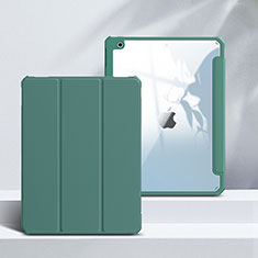 Coque Portefeuille Livre Cuir Etui Clapet L02 pour Apple iPad 10.2 (2019) Vert