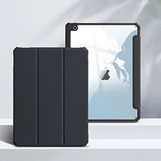 Coque Portefeuille Livre Cuir Etui Clapet L02 pour Apple iPad 10.2 (2021) Noir