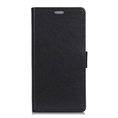 Coque Portefeuille Livre Cuir Etui Clapet L02 pour Asus ZenFone V500KL Noir