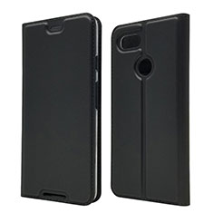 Coque Portefeuille Livre Cuir Etui Clapet L02 pour Google Pixel 3 Noir