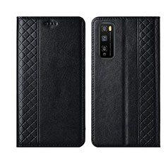 Coque Portefeuille Livre Cuir Etui Clapet L02 pour Huawei Enjoy Z 5G Noir