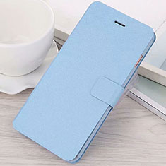 Coque Portefeuille Livre Cuir Etui Clapet L02 pour Huawei Mate 20 Lite Bleu