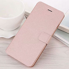 Coque Portefeuille Livre Cuir Etui Clapet L02 pour Huawei Mate 20 Lite Or Rose