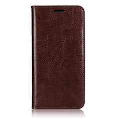 Coque Portefeuille Livre Cuir Etui Clapet L02 pour Huawei P20 Pro Marron