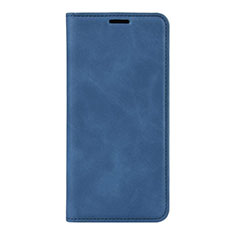 Coque Portefeuille Livre Cuir Etui Clapet L02 pour Huawei P40 Bleu