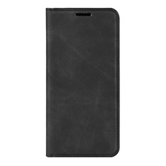 Coque Portefeuille Livre Cuir Etui Clapet L02 pour Huawei P40 Noir