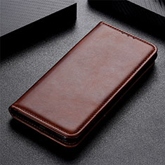 Coque Portefeuille Livre Cuir Etui Clapet L02 pour LG K51 Marron