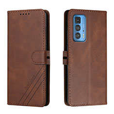 Coque Portefeuille Livre Cuir Etui Clapet L02 pour Motorola Moto Edge 20 Pro 5G Marron