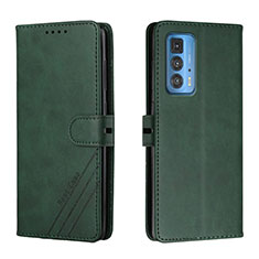 Coque Portefeuille Livre Cuir Etui Clapet L02 pour Motorola Moto Edge 20 Pro 5G Vert