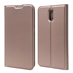 Coque Portefeuille Livre Cuir Etui Clapet L02 pour Nokia 2.3 Or Rose