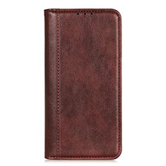 Coque Portefeuille Livre Cuir Etui Clapet L02 pour Oppo A33 Marron