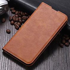 Coque Portefeuille Livre Cuir Etui Clapet L02 pour Oppo A5 (2020) Marron