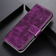 Coque Portefeuille Livre Cuir Etui Clapet L02 pour Oppo A93 Violet