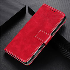 Coque Portefeuille Livre Cuir Etui Clapet L02 pour Oppo F17 Pro Rouge