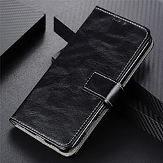 Coque Portefeuille Livre Cuir Etui Clapet L02 pour Oppo Reno4 F Noir