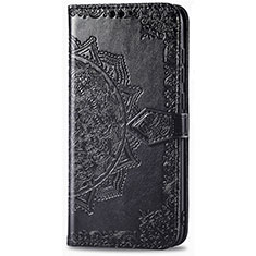 Coque Portefeuille Livre Cuir Etui Clapet L02 pour Realme Narzo 20A Noir