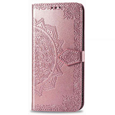 Coque Portefeuille Livre Cuir Etui Clapet L02 pour Realme Narzo 20A Or Rose