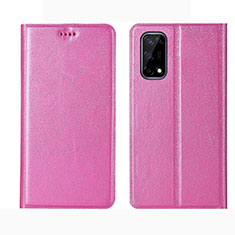 Coque Portefeuille Livre Cuir Etui Clapet L02 pour Realme Narzo 30 Pro 5G Rose