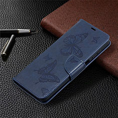 Coque Portefeuille Livre Cuir Etui Clapet L02 pour Samsung Galaxy A12 5G Bleu