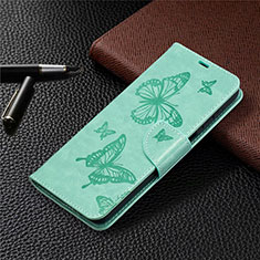 Coque Portefeuille Livre Cuir Etui Clapet L02 pour Samsung Galaxy A12 Pastel Vert