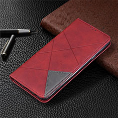 Coque Portefeuille Livre Cuir Etui Clapet L02 pour Samsung Galaxy A20s Rouge