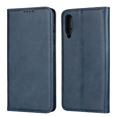 Coque Portefeuille Livre Cuir Etui Clapet L02 pour Samsung Galaxy A50 Bleu